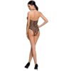 PASSION - FEMME BS087 BODYSTOCKING NOIR TAILLE UNIQUE