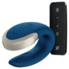 SATISFYER - VIBRATEUR DOUBLE LOVE LUXURY PARTNER BLEU