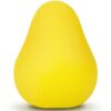 G-VIBE - OEUF MASTURBATEUR TEXTURÉ JAUNE RÉUTILISABLE