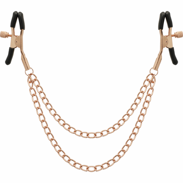COQUETTE CHIC DESIRE - PINCES METELONS FANTAISIE EN MÉTAL AVEC CHAÎNE
