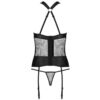 PASSION - AMANDA CORSET EN CUIR ÉCOLOGIQUE S/M