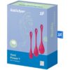 SATISFYER - ENSEMBLE ENTRAÎNEMENT YONI POWER 1 ROUGE