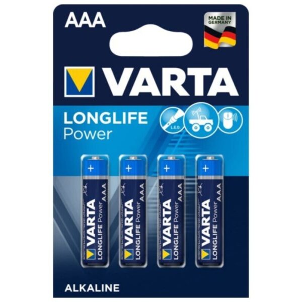 img_115569_0408a5837d424d87f414a10ec2cc072b_1.jpg VARTA - PILE ALCALINE LONGLIFE POWER AAA LR03 4 UNITÉ