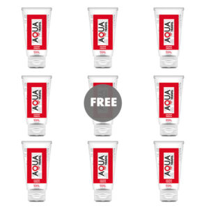 AQUA TRAVEL - LUBRIFIANT À BASE DEAU SAVEUR LOLLIPOP - 50 ML 8+1 OFFERT