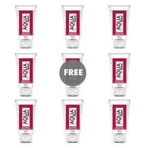 AQUA TRAVEL - LUBRIFIANT A BASE DEAU SAVEUR FRAMBOISE SAUVAGE - 50 ML 8+1 OFFERT
