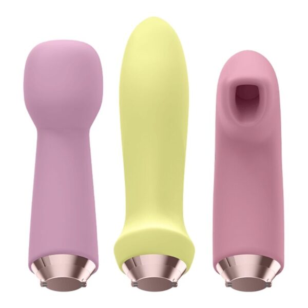 SATISFYER - MARVELOUS FOUR SET VIBRADOR SUCCIONADOR