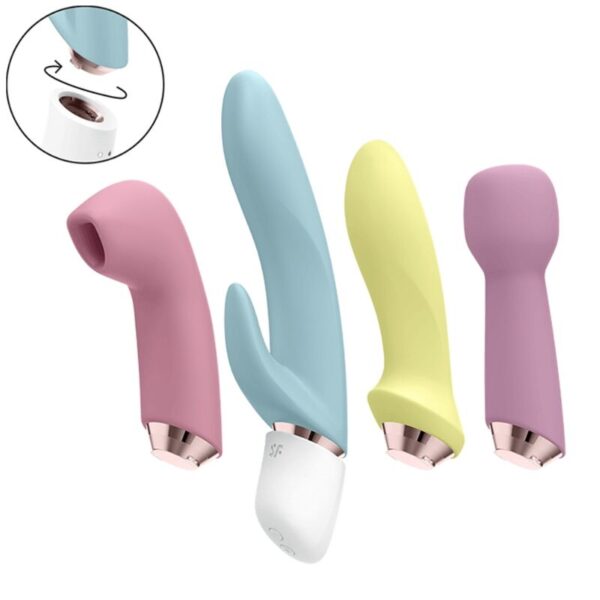 SATISFYER - MARVELOUS FOUR SET VIBRADOR SUCCIONADOR