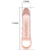 BAILE - GAINE DEXTENSION DE PÉNIS AVEC SANGLE POUR TESTICULES 13,5 CM