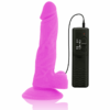 DIVERSIA - DILDO VIBRANT FLEXIBLE VIOLET 18 CM -O- 4 CM