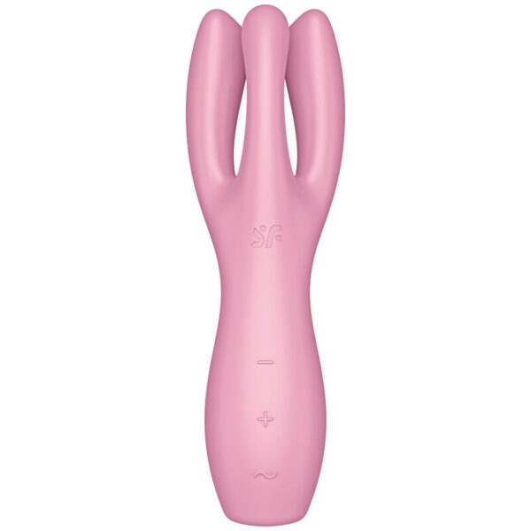 SATISFYER - VIBRATEUR THREESOME 3 ROSE