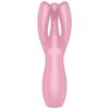 SATISFYER - VIBRATEUR THREESOME 3 ROSE