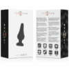 INTENSE - PLUG ANAL PIPO S SILICONE NOIR 9,8 CM