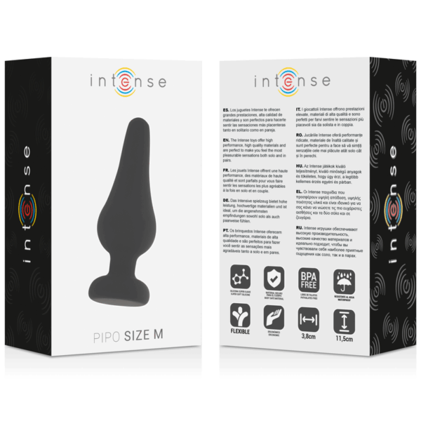 img_135243_93a340100008a9c3041d48742c746721_1.png INTENSE - PLUG ANAL PIPO M SILICONE NOIR 11 CM