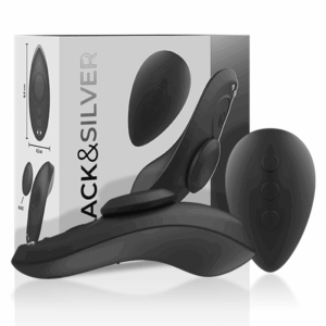 BLACKSILVER - CULOTTE VIBRANTE RECHARGEABLE EN SILICONE PRESTON NOIRE