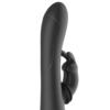 BLACKSILVER - DJ. STIMULATEUR DE LAPIN RECHARGEABLE EN SILICONE ADAM NOIR