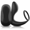 BLACKSILVER - MASSEUR ANAL TÉLÉCOMMANDE RECHARGEABLE SILICONE NOIR