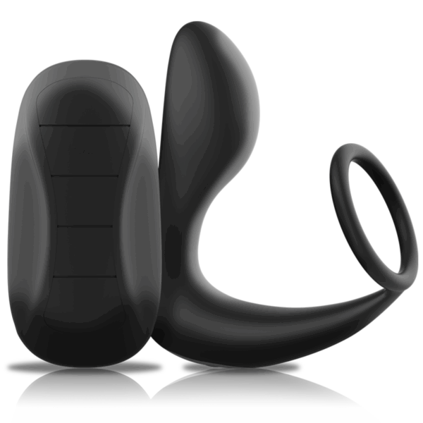 BLACKSILVER - MASSEUR ANAL TÉLÉCOMMANDE RECHARGEABLE SILICONE NOIR