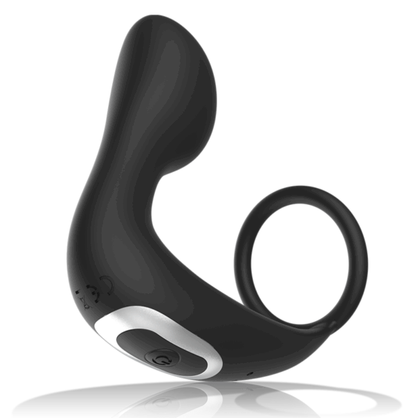 BLACKSILVER - MASSEUR ANAL TÉLÉCOMMANDE RECHARGEABLE SILICONE NOIR