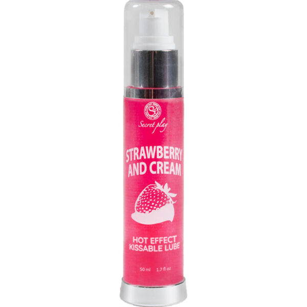 SECRETPLAY - LUBRIFIANT 2-1 EFFET CHALEUR FRAISE  CRÈME 50 ML