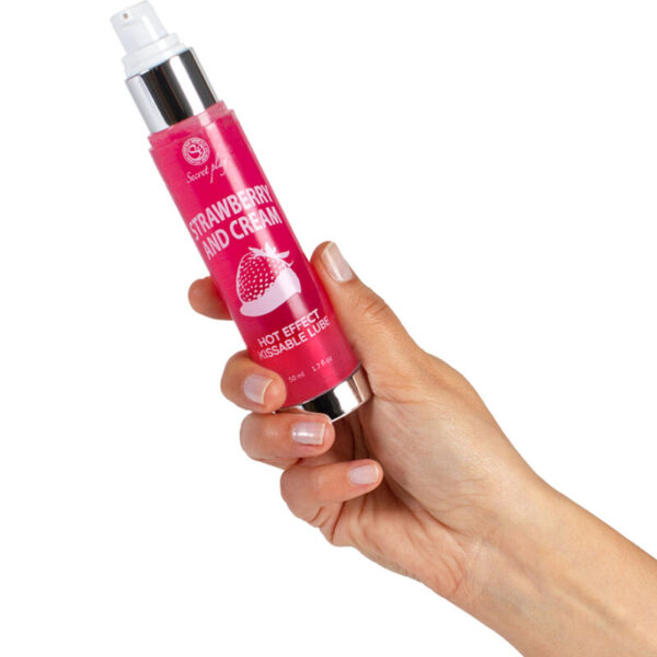 SECRETPLAY - LUBRIFIANT 2-1 EFFET CHALEUR FRAISE  CRÈME 50 ML