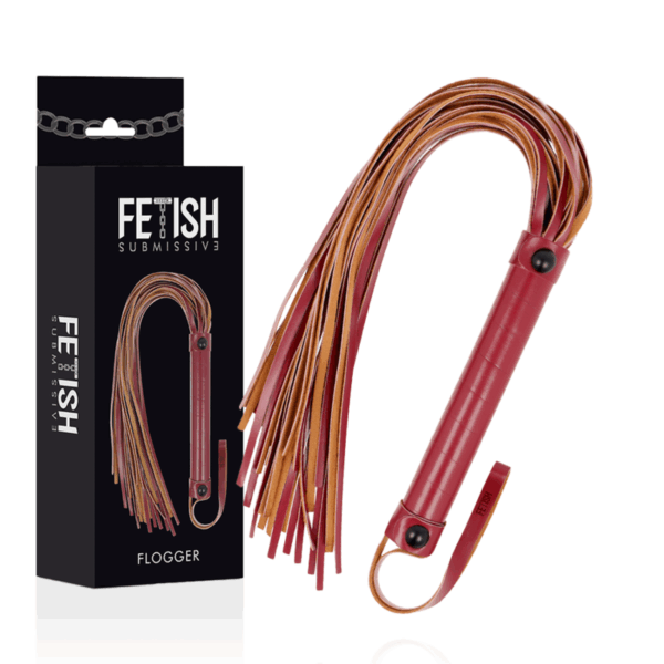 FETISH SUBMISSIVE DARK ROOM - FOUET EN CUIR VÉGÉTALIEN