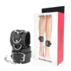 DARKNESS - MENOTTES DE CHEVILLE AJUSTABLES EN CUIR NOIR