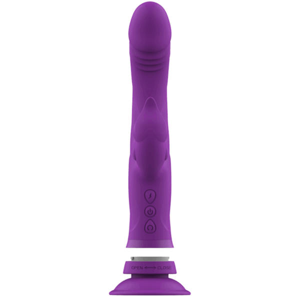INTENSE - VIBRATEUR EN SILICONE CASANOVA RABBIT TRIPLE MOTEUR VIOLET