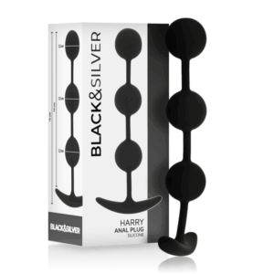 BLACKSILVER - CHAPELET ANAL HARRY 3 SPHÈRES EN SILICONE 14 CM