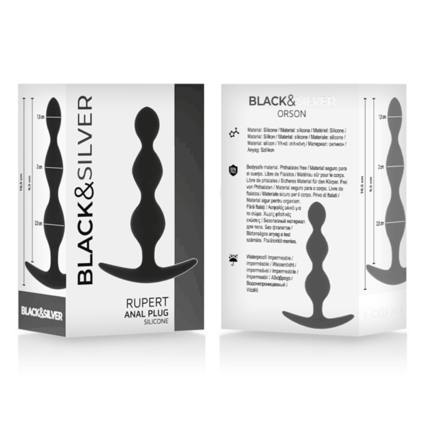 BLACKSILVER - CHAÎNE À BILLES ANAL RUPERT 10 CM