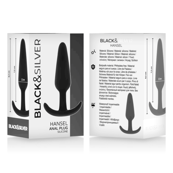 BLACKSILVER - BOUCHON ANAL EN SILICONE HANSEL AVEC PETITE POIGNÉE