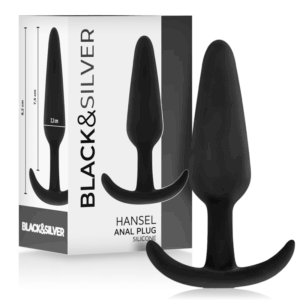 BLACKSILVER - BOUCHON ANAL EN SILICONE HANSEL AVEC PETITE POIGNÉE