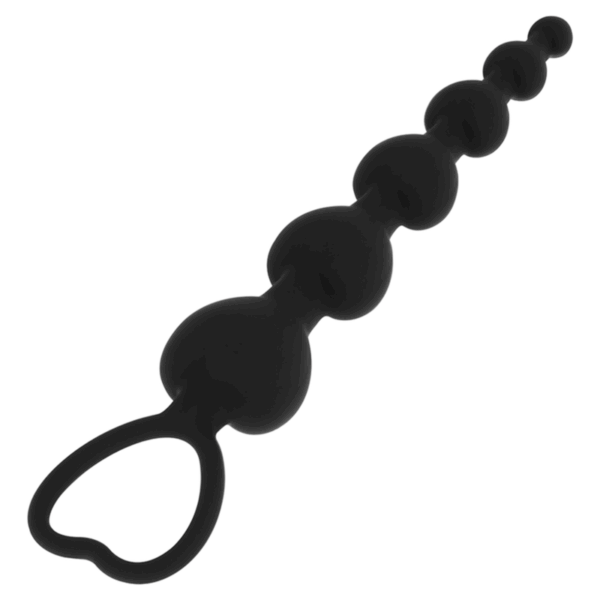 BLACKSILVER - CHAÎNE DE COEURS ANAL MILA 18 CM