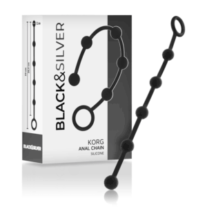 BLACKSILVER - CHAPELET ANAL KORG SILICONE INITIATION 21 CM