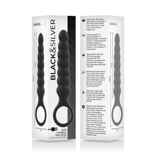 BLACKSILVER - DILATATEUR ANAL PUISSANT EN SILICONE BOB