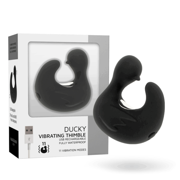 BLACKSILVER - DÉ À DÉS À CANARD RECHARGEABLE EN SILICONE STIMULANT DUCKYMANIA