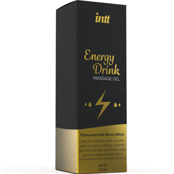 INTT MASSAGE  ORAL SEX - GEL DE MASSAGE A LENERGIE AROMATISEE CA BOISSON ET EFFET CHAUFFANT