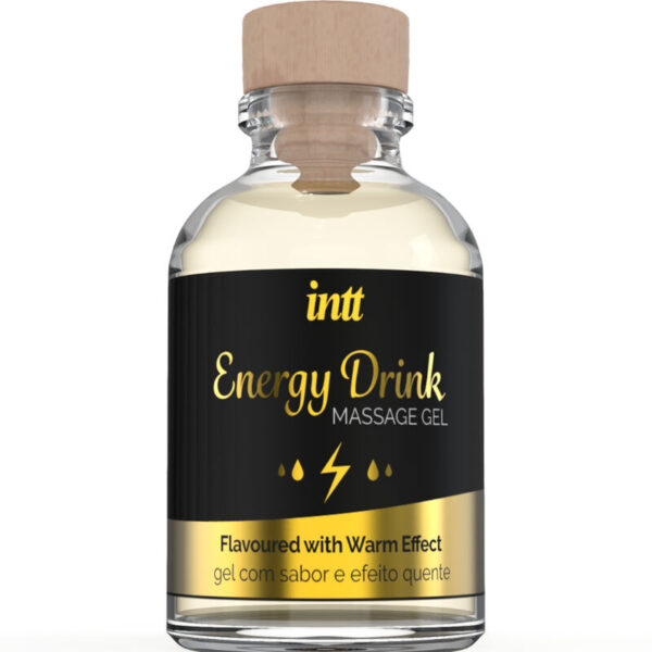 INTT MASSAGE  ORAL SEX - GEL DE MASSAGE A LENERGIE AROMATISEE CA BOISSON ET EFFET CHAUFFANT