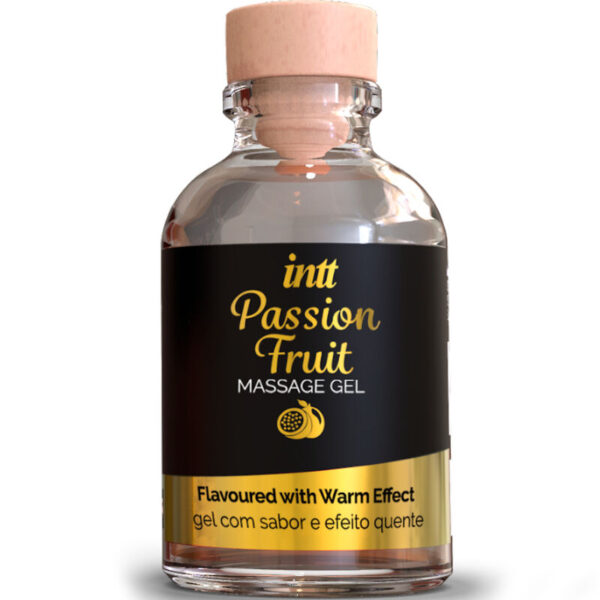 INTT MASSAGE  ORAL SEX - GEL DE MASSAGE SAVEUR FRUIT DE LA PASSION AVEC EFFET CHALEUR
