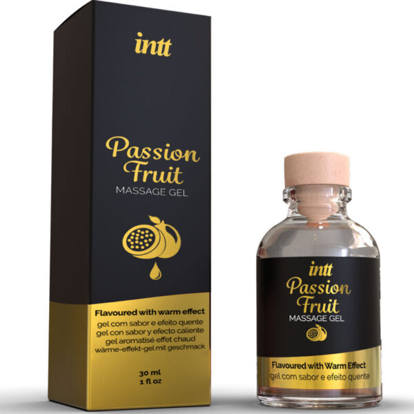 INTT MASSAGE  ORAL SEX - GEL DE MASSAGE SAVEUR FRUIT DE LA PASSION AVEC EFFET CHALEUR