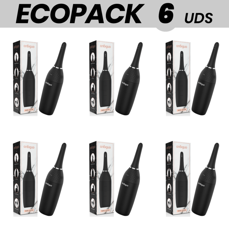 ECOPACK 6 UDS - ANBIGUO ULTIMATE LIMPIADOR ANAL AUTOMÁTICO 5 INTENSIDADESIS