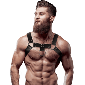 FETISH SUBMISSIVE ATTITUDE - HARNAIS DE POITRINE EN ÉCO-CUIR POUR HOMMES