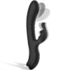 BLACKSILVER - STIMULATEUR DE LAPIN EN SILICONE RECHARGEABLE JAMIE NOIR