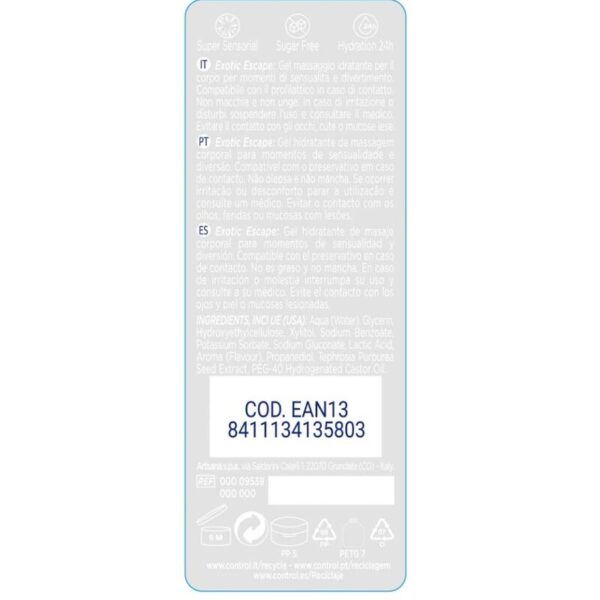 CONTROL - 2 EN 1 MASSAGE  PLAISIR EXOTIQUE 200 ML