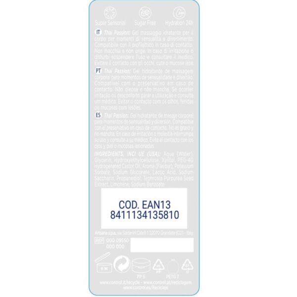 CONTROL - 2 EN 1 MASSAGE  PLAISIR THAI PASSION 200 ML
