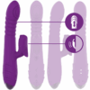 INTENSE - VIBRATEUR RECHARGEABLE MULTIFONCTION IGGY UP  DOWN AVEC STIMULATEUR CLITORAL VIOLET