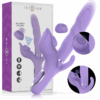 INTENSE - BILLIE VIBRATEUR MULTIFONCTION RECHARGEABLE ONDES STIMULANTES AVEC BOUTON POUSSOIR VIOLET