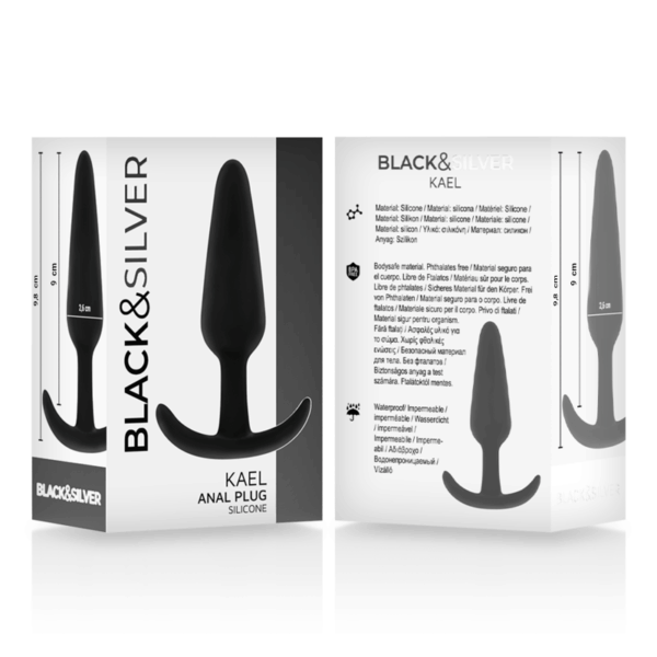BLACKSILVER - PLUG ANAL EN SILICONE KAEL AVEC POIGNÉE MOYENNE