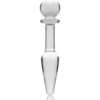 NEBULA SERIES BY IBIZA - MODELO 7 PLUG CRISTAL TRANSPARENTE 13.5 CM -O- 3 CM