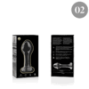 NEBULA SERIES BY IBIZA - MODELO 2 PLUG CRISTAL TRANSPARENTE 11 CM -O- 3.5 CM
