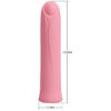 PRETTY LOVE - VIBRATEUR CURTIS MINI SUPER POWER 12 VIBRATIONS EN SILICONE ROSE